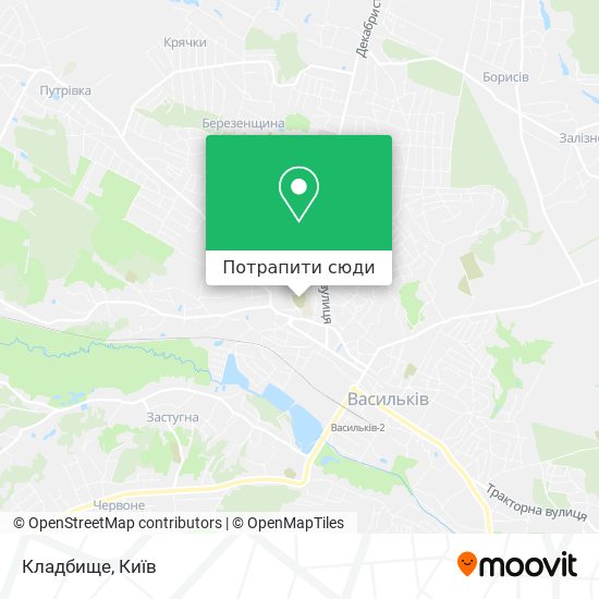 Карта Кладбище