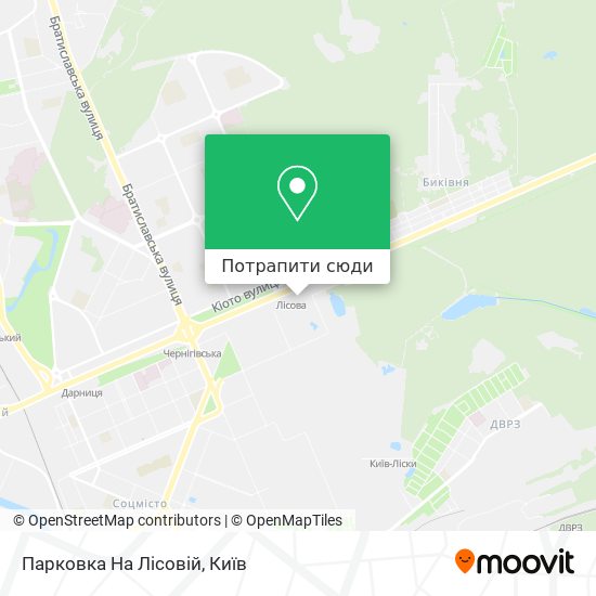 Карта Парковка На Лісовій