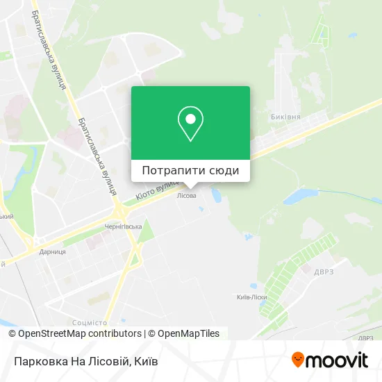 Карта Парковка На Лісовій