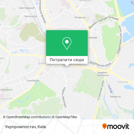Карта Укрпромпостач