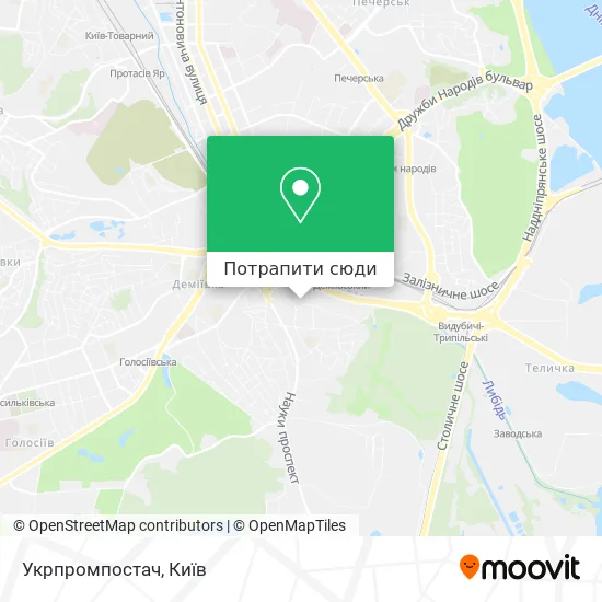 Карта Укрпромпостач