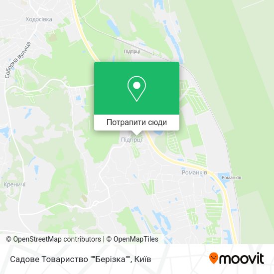 Карта Садове Товариство ""Берізка""
