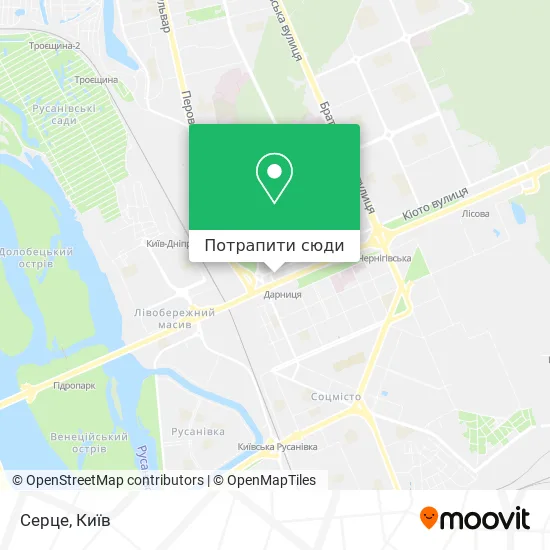 Карта Серце