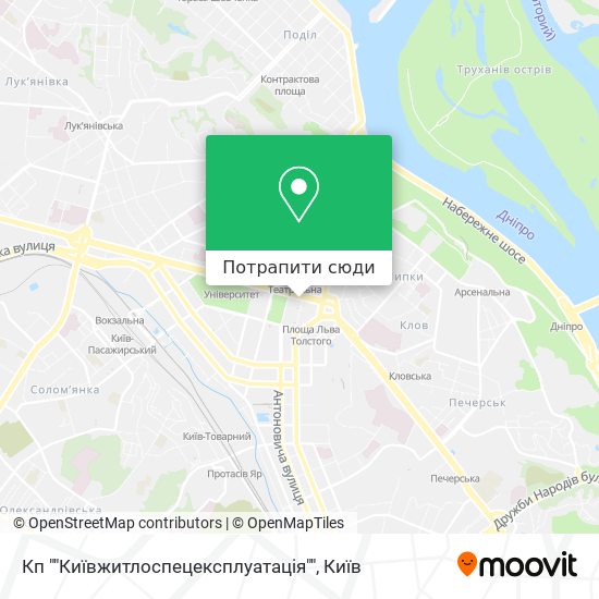 Карта Кп ""Київжитлоспецексплуатація""