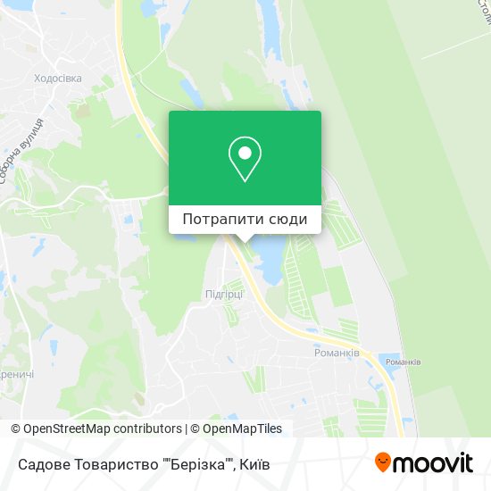 Карта Садове Товариство ""Берізка""