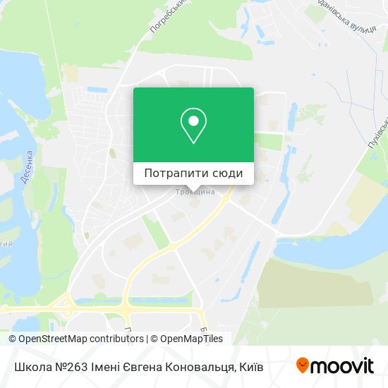 Карта Школа №263 Імені Євгена Коновальця