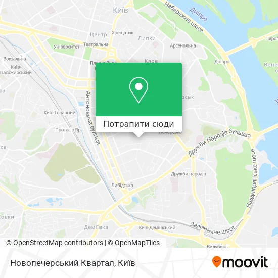 Карта Новопечерський Квартал