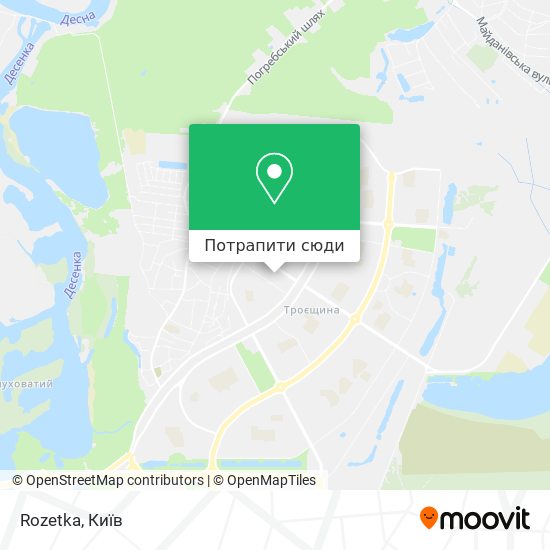 Карта Rozetka