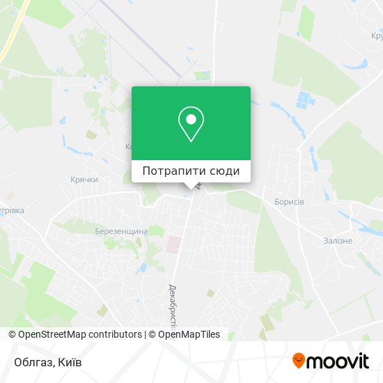 Карта Облгаз