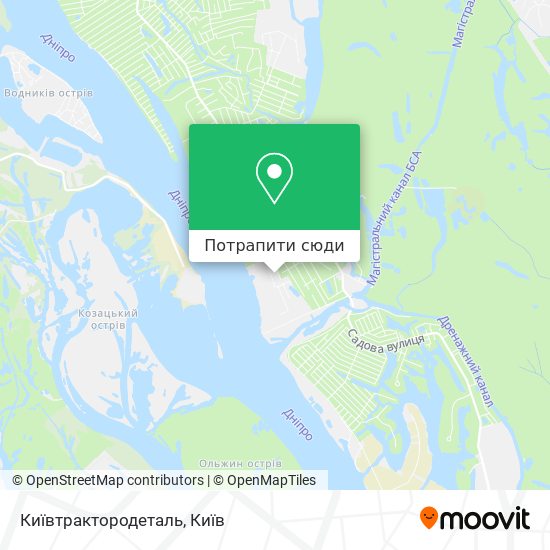 Карта Київтрактородеталь
