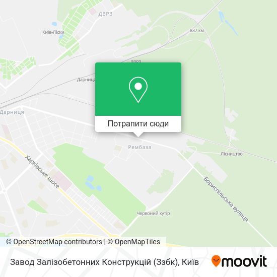 Карта Завод Залізобетонних Конструкцій (Ззбк)