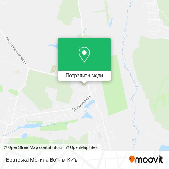 Карта Братська Могила Воїнів