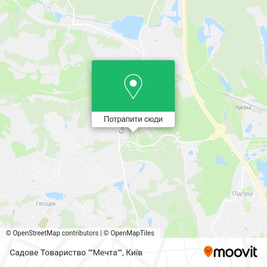 Карта Садове Товариство ""Мечта""