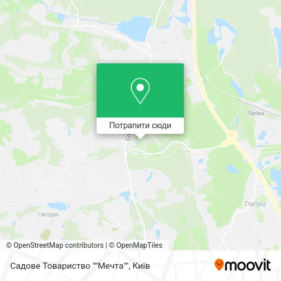 Карта Садове Товариство ""Мечта""