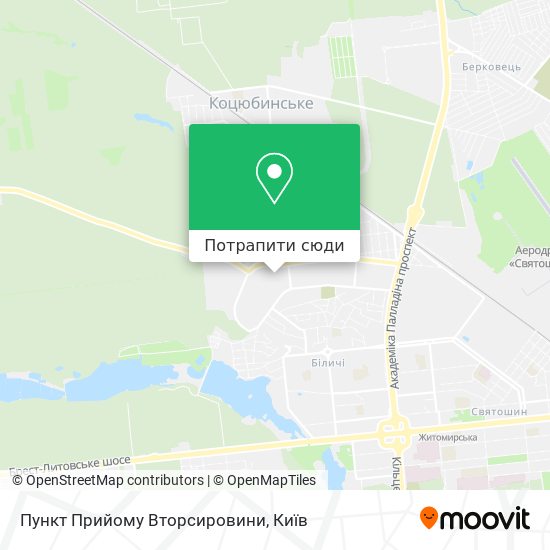 Карта Пункт Прийому Вторсировини