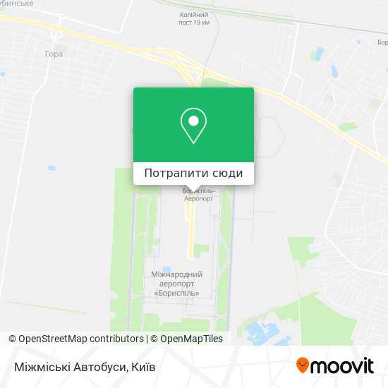 Карта Міжміські Автобуси