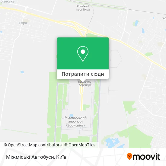 Карта Міжміські Автобуси
