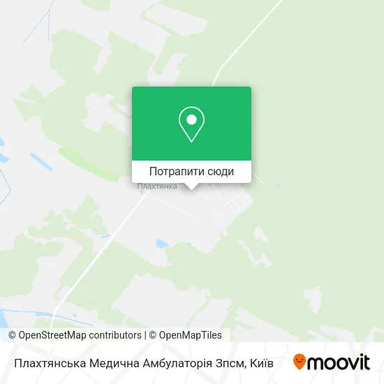 Карта Плахтянська Медична Амбулаторія Зпсм