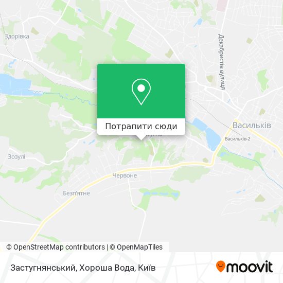 Карта Застугнянський, Хороша Вода