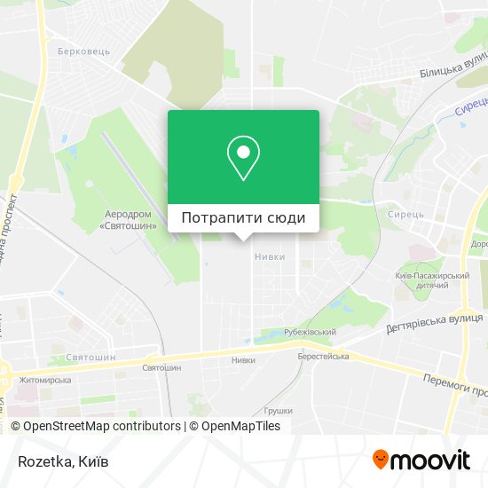 Карта Rozetka