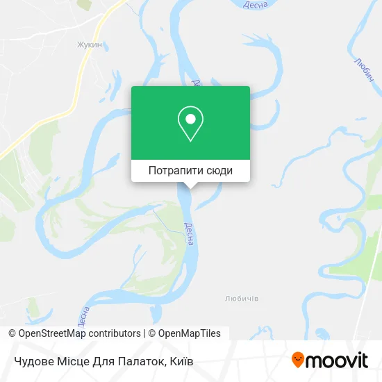 Карта Чудове Місце Для Палаток