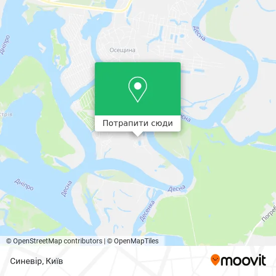 Карта Синевір