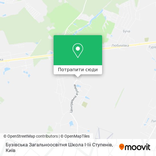 Карта Бузівська Загальноосвітня Школа І-Ііі Ступенів