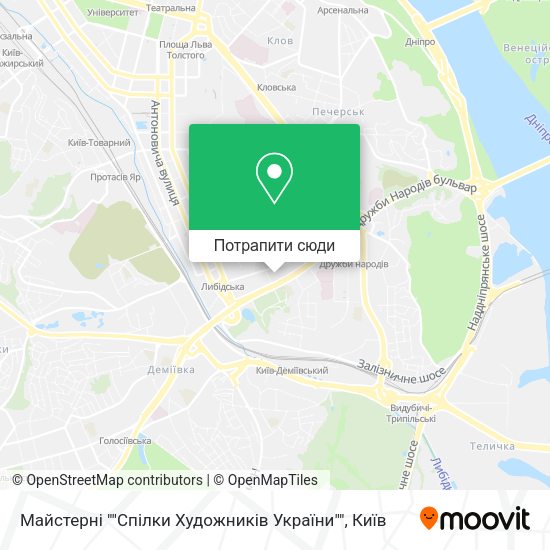 Карта Майстерні ""Спілки Художників України""