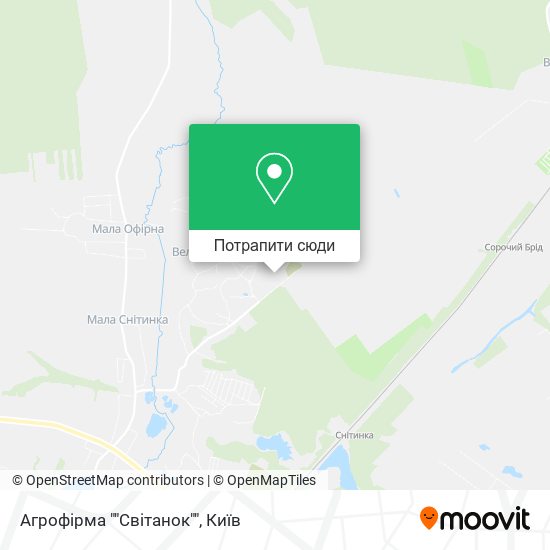 Карта Агрофірма ""Світанок""