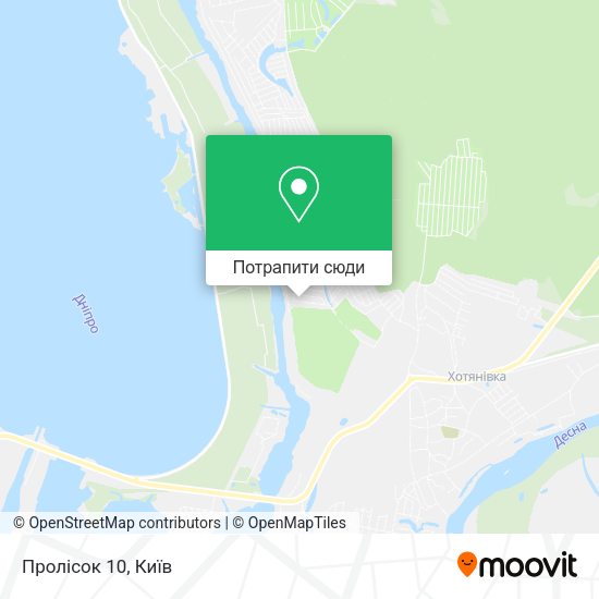 Карта Пролісок 10