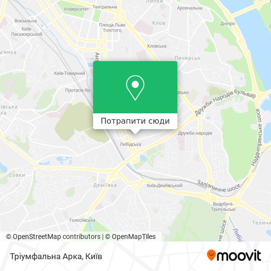 Карта Тріумфальна Арка