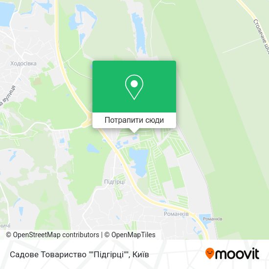 Карта Садове Товариство ""Підгірці""