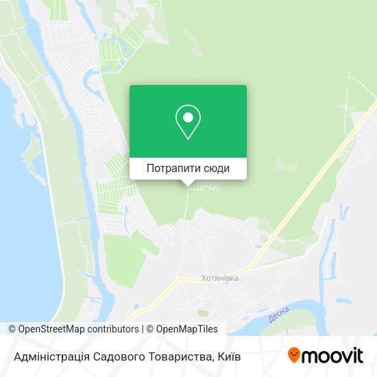 Карта Адміністрація Садового Товариства
