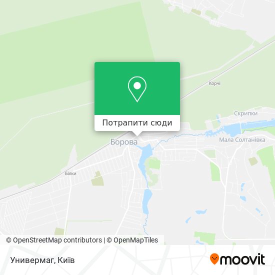 Карта Универмаг