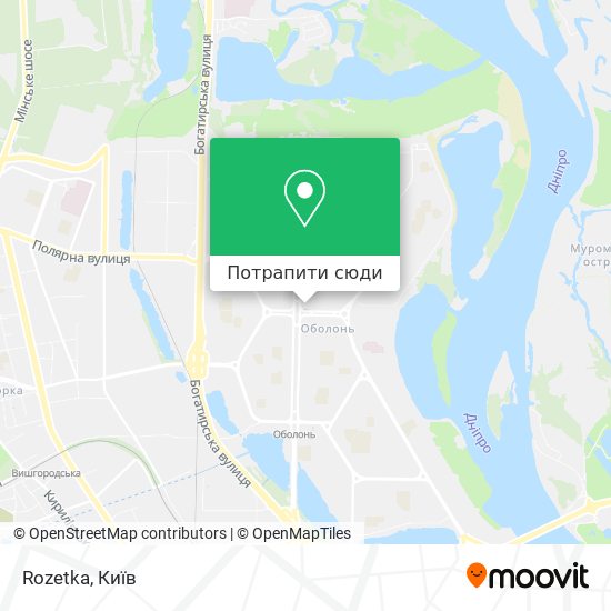 Карта Rozetka