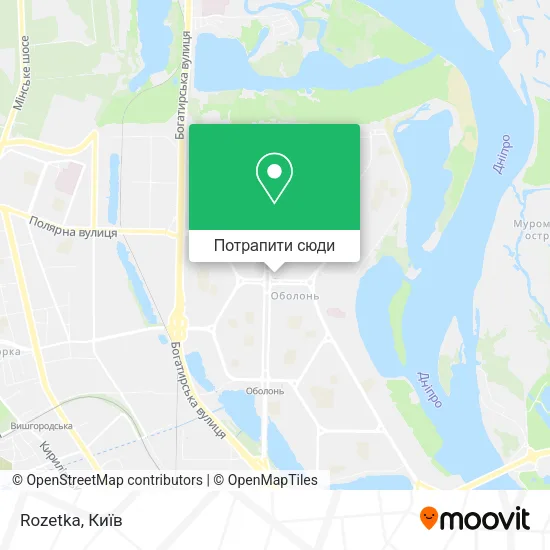 Карта Rozetka