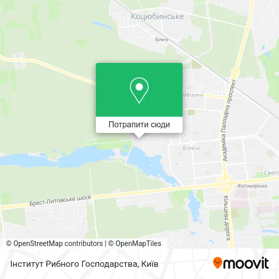 Карта Інститут Рибного Господарства