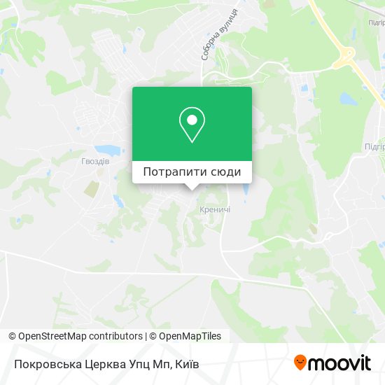 Карта Покровська Церква Упц Мп