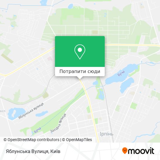 Карта Яблунська Вулиця