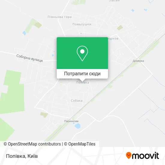 Карта Попівка