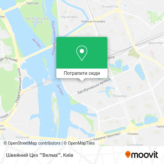 Карта Швейний Цех ""Велма""