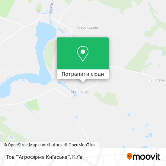 Карта Тов ""Агрофірма Київська""
