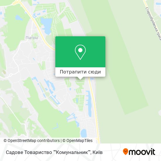 Карта Садове Товариство ""Комунальник""