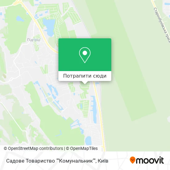Карта Садове Товариство ""Комунальник""