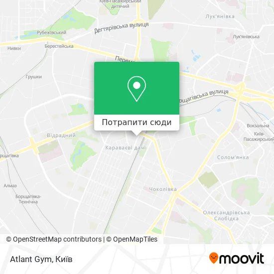 Карта Atlant Gym