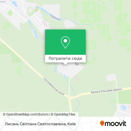 Карта Лисань Світлана Святославівна