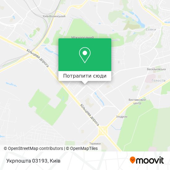 Карта Укрпошта 03193