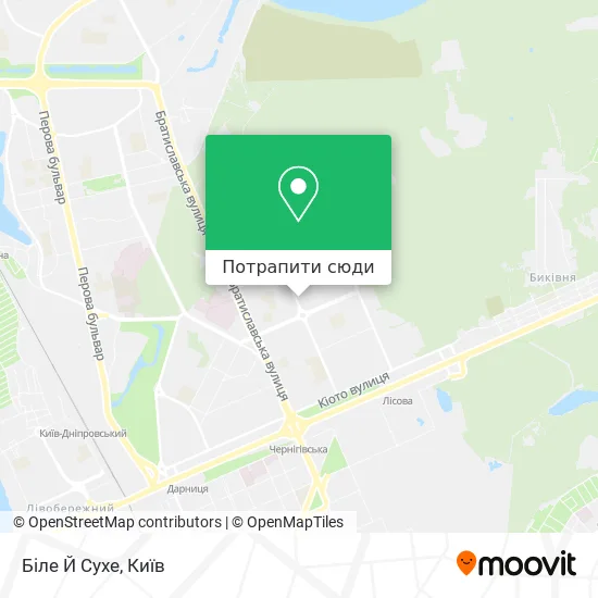 Карта Біле Й Сухе