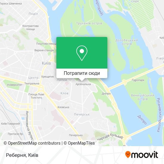 Карта Реберня