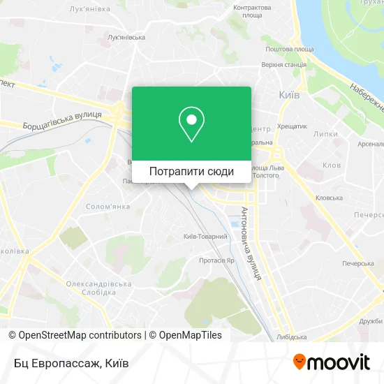 Карта Бц Европассаж